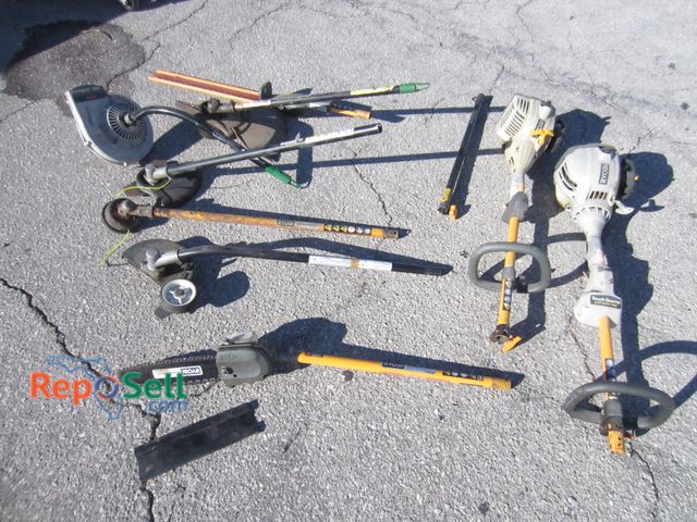 Lot 31-6372 - (2) Ryobi String Trimmers With Attachments: Hedge Trimmer, Pole Saw, Blower, Edger etc - Both Have C...