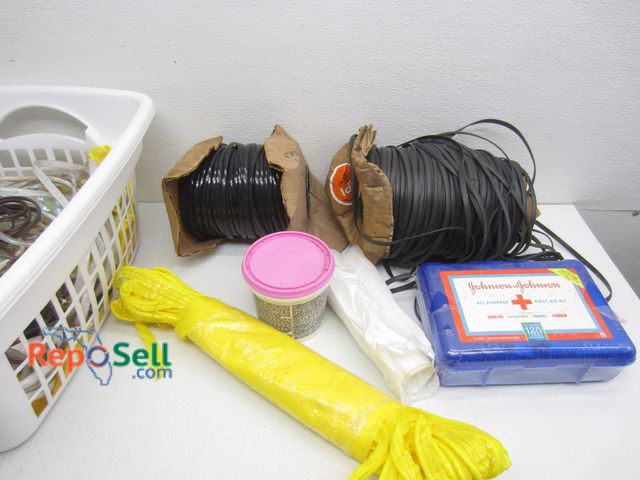 Lot 31-8389 - (2) Rolls Of Commercial Spline, LED Lights, First Aid Kit etc