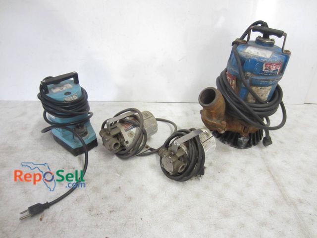 Lot 31-1282 - Four Submersible Pumps From Three Manufacturers: Little Giant (Model: BMP, Thermally Protected, 115V...