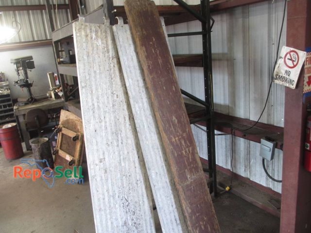 Lot 31-1307 - Two 7-Foot Aluminum Scaffolding Decks And A Large Walk Board. Decks Are Constructed Of Aluminum With...
