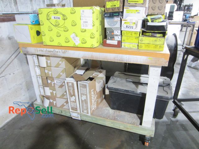 Lot 31-8191 - Large Wood Rolling Work Table  60"x30"x40" - Pick Up Thursday - Table Only, No Contents