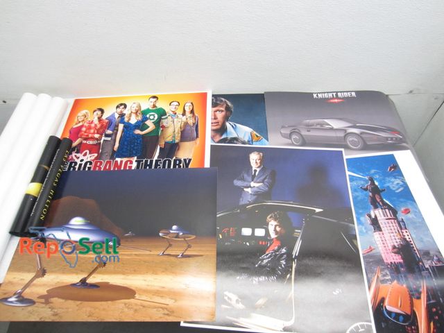 Lot 31-1316 - (22) Posters; Night Rider, Godzilla, Big Bang Theory, Bartman, Etc.