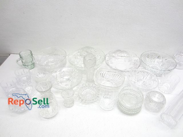 Lot 31-2497 - Assorted Glassware, Mostly Etched