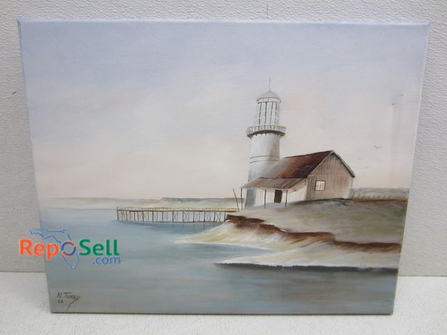 Lot 31-1235 - Stretched Oil Painting By N. Toney '23 20"x16", Appears Original