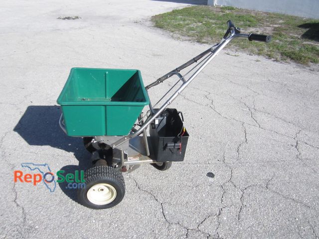 Lot 31-9527 - Commercial Lesco Self Propelled 24V Seed Spreader