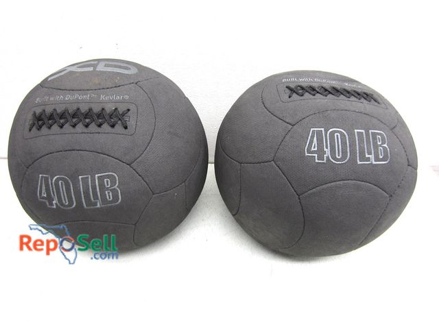 Lot 31-6253 - (2) XD Kevlar Weight Balls - 40lbs Each