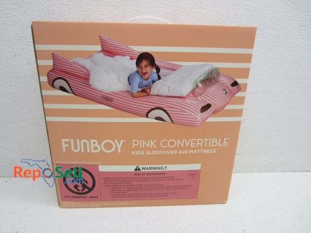 Lot 31-3485 - Kid's Pink Car Air Mattress in Box - Appears New
