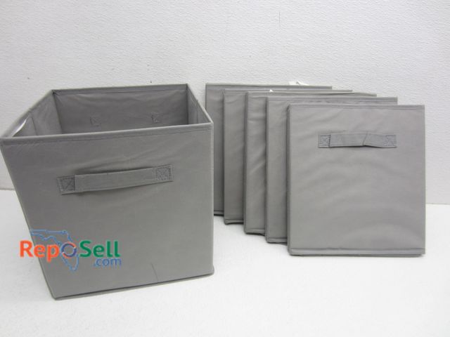 Lot 31-5340 - (6) Foldable Storage Containers w/Inserts