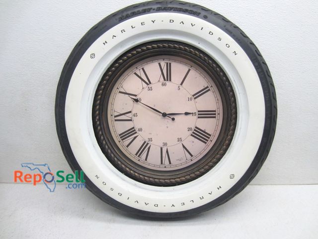 Lot 31-7125 - Harley Davidson Clock 24" H - Power On
