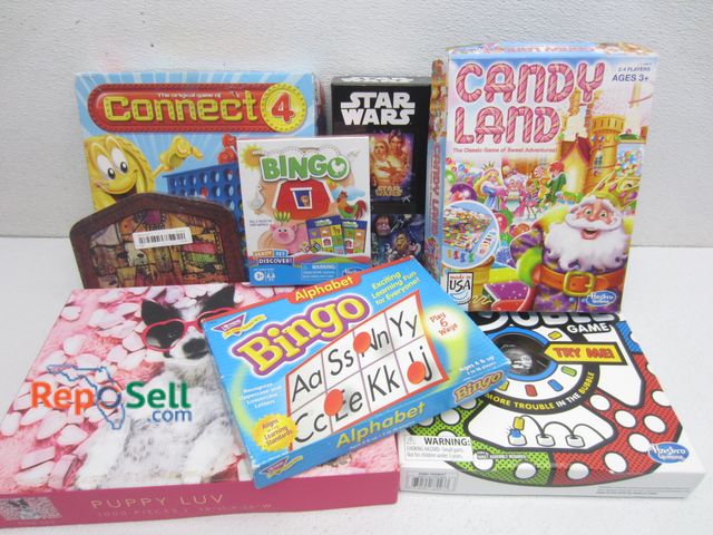 Lot 31-1079 - Puzzles &amp; Board Games: Bingo, Connect 4, Star Wars Puzzle, etc.