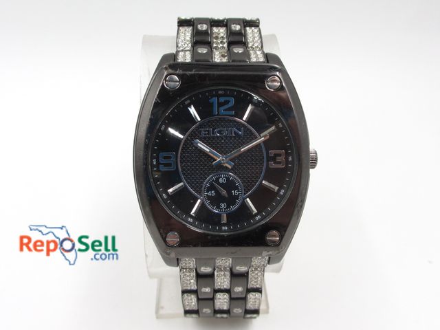 Lot 31-5025 - NOS Elgin Watch with Extra Band, Links (not running)