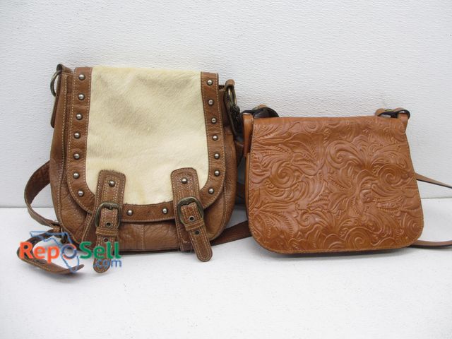 Lot 31-9132 - (2) Ladies Purses - BK-Y and Patricia Nash - Appear to be Leather