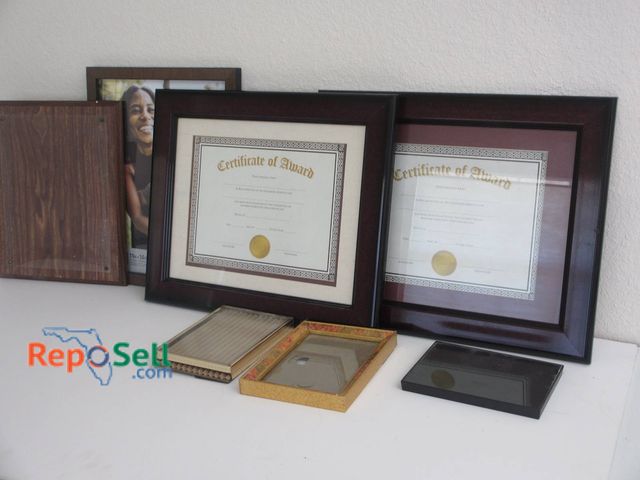 Lot 31-8523 - 6 Empty Frames for Award Certificates, Plaques, etc.