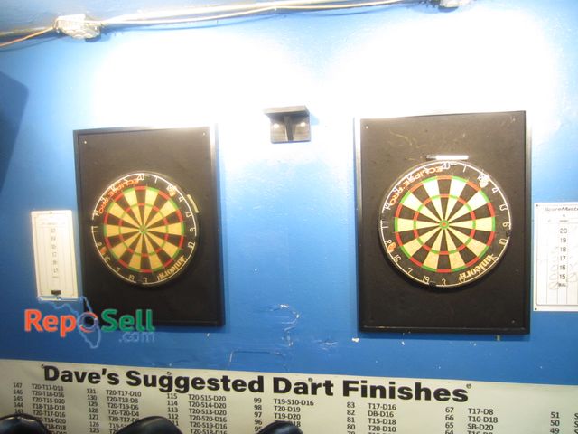 Lot 31-2012 - (2) Unicorn Dartboards w/Backboards, 34x25" - BUYER MUST REMOVE/BRING TOOLS - Includes Dart Finishes...
