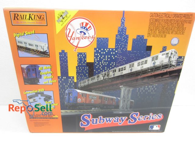 Lot 31-1098 - Rail King Subway Series O Gauge Train Set in Box - Ready to Run