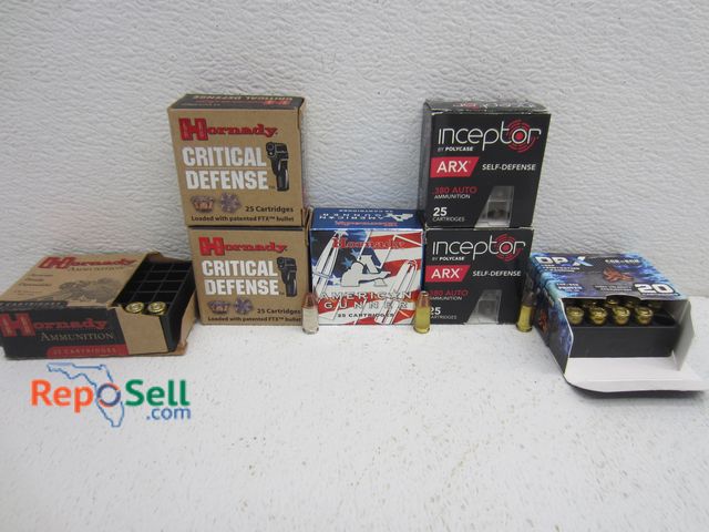 Lot 31-6221 - 149 Rds. .380 Personal Defense Ammunition, Hollow Points, Etc. 80 g, 90 g, 56 g.