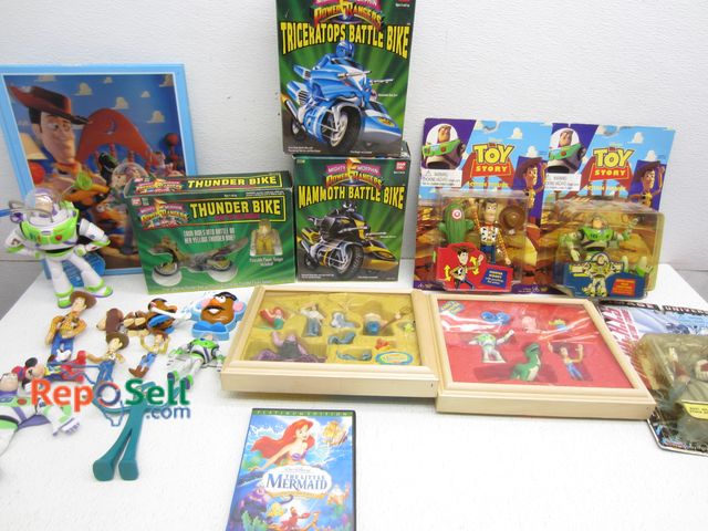 Lot 31-5178 - Vintage 1990's Power Ranger and Toy Story Toys, etc. - Many in Boxes