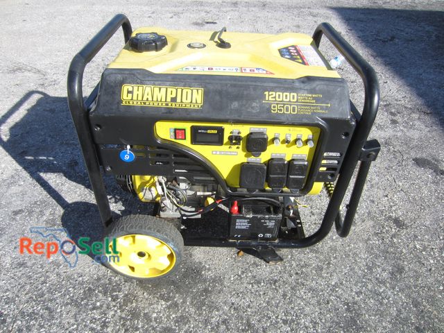 Lot 31-3152 - Champion Gas Generator 9500/12,000 Watt - Has Compression