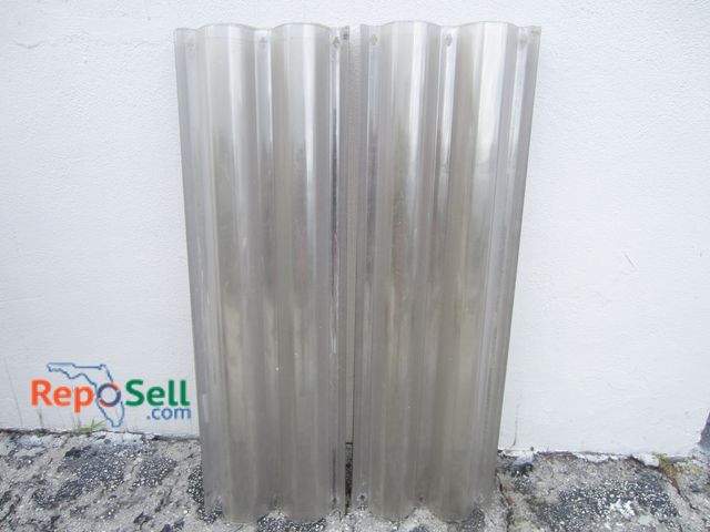Lot 31-1106 - (20) 46" Transparent/Clear Storm Shutters