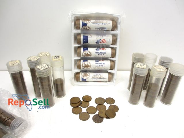Lot 31-2033 - Large Lot of Early Lincoln Cents - Approx (1,120), 5lbs 9oz. - Most are pre 1934, Sealed 2009 UNC "P...