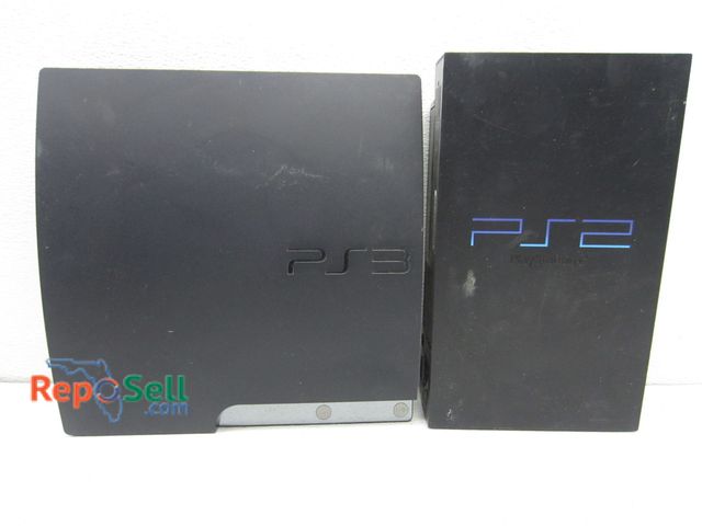 Lot 31-1073 - PlayStation 2 &amp; 3 Game Consoles, Both Power On
