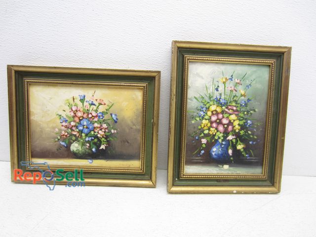Lot 31-6379 - (2) Framed Original Oil by Ciceri 12" x 9.5