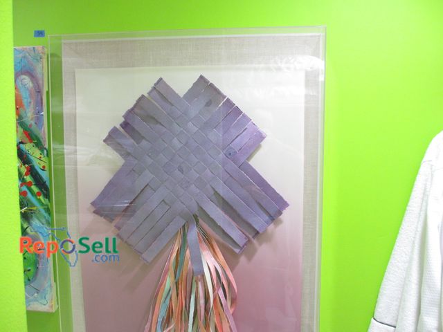 Lot 31-1308 - Paper Sculpture in Lucite Case by Arci, 48"T x 33"W x 5"D (#60)