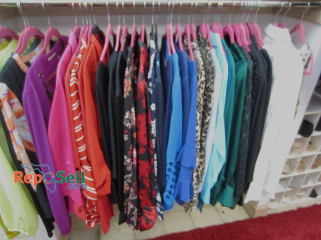 Lot 31-1242 - Approx (35) Blouses/Tops, Mostly Size 6, 8 &amp; Small: Tahari Chicos, Vince Camuto, etc.