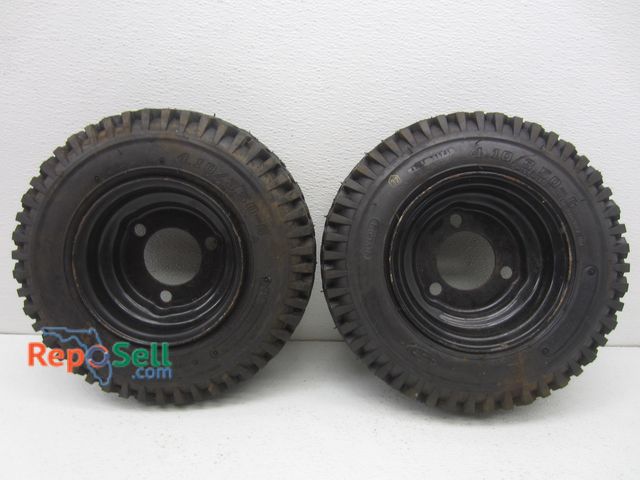 Lot 31-7510 - (2) CST Tires 4.10/3.50-6 on Standard Rim 3.25