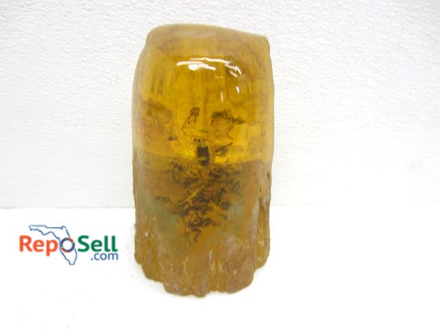 Lot 31-2109 - Yellow Encased Scorpion Sculpture 7.5" H