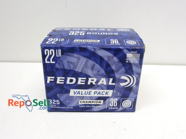 Lot 31-7165 - Federal Value Pack (325) Rnds .22LR 36gr Ammo
