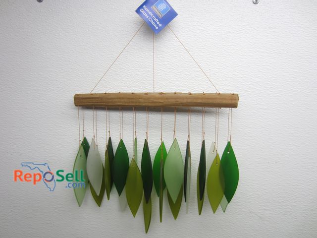 Lot 31-5062 - (10) New Blue Hand Works Spring Leaves Wind Chimes, Hand Made, $25 Each Retail
