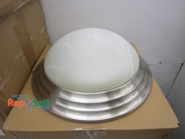 Lot 31-2341 - (4)  New QVC Flushmount 14" Ceiling Lights #9211707