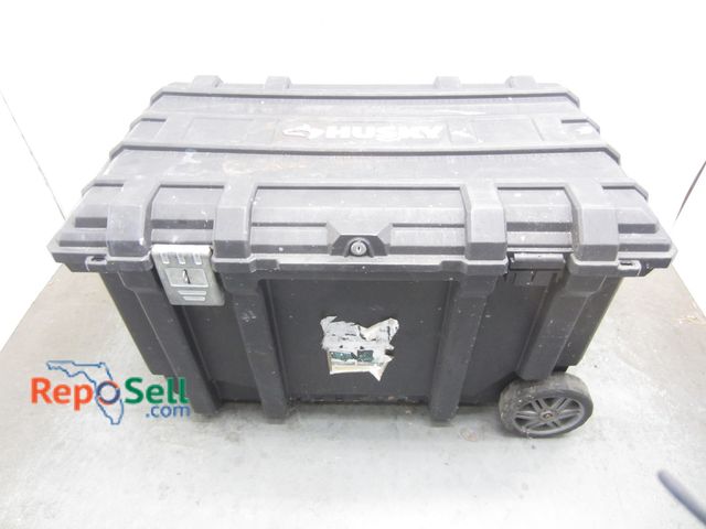 Lot 31-7397 - Large Husky Storage Bin on Wheels, 38x23"/Approx 19"D