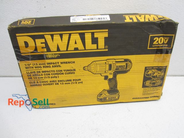 Lot 31-9410 - New DeWalt 1/2" Impact Wrench w/ (2) 4AH Batteries, NIB