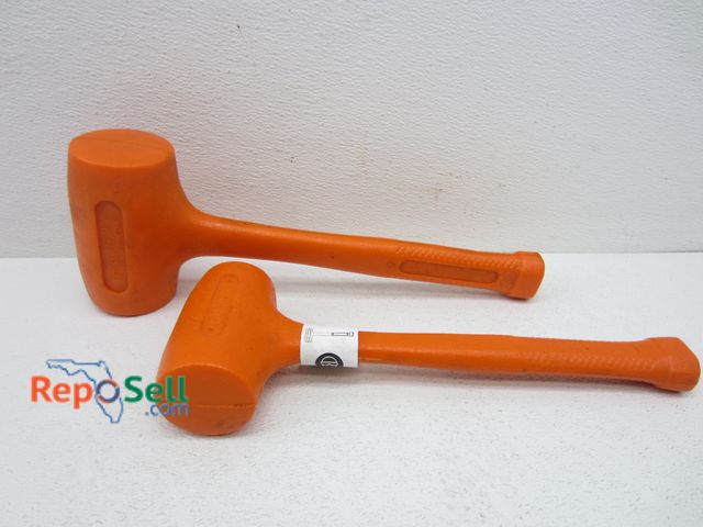 Lot 31-3346 - (2) Stanley Dead Blow Uni Cast Mallets: (1) 52 oz, (1) 42 oz