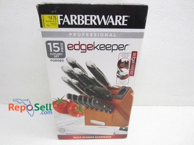 Lot 31-4090 - Faberware 15 pc. Cutlery Edgekeeper Set in Box  - Appears New