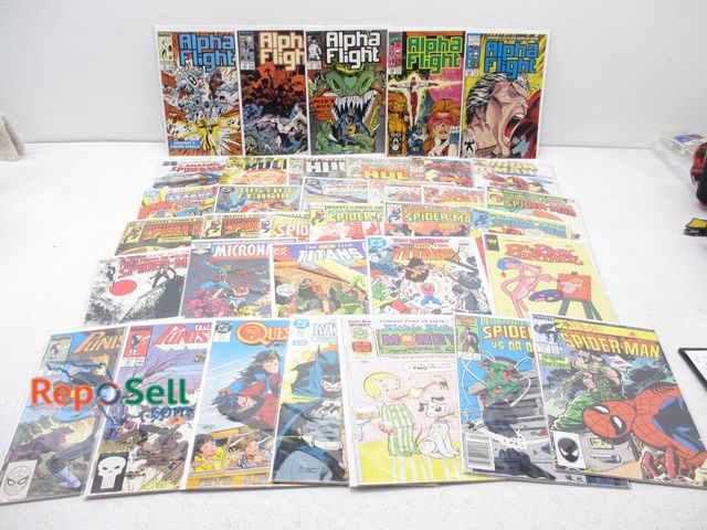 Lot 31-4119 - Vintage Comic Books; Mostly Marvel and DC; Assorted Titles; All Bagged and Boarded