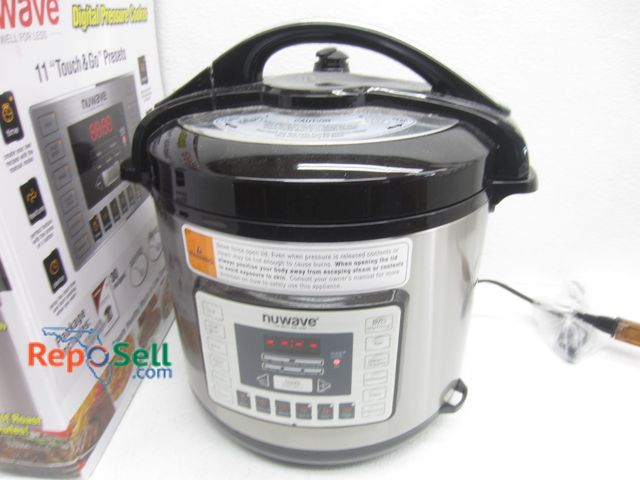 Lot 31-9165 - NU Wave 8 Qt Pressure Cooker - Power On, Appears Unused