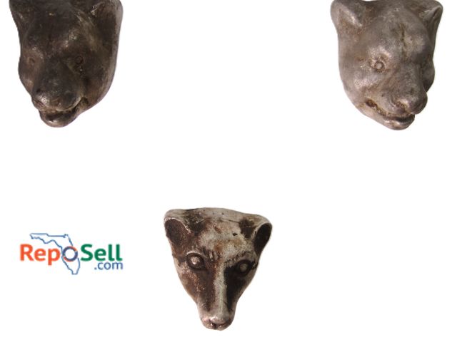 Lot 31-1000 - (3) Original Late 1800's Mask Mold's Ceramic with Booklet - Approx 10" x 7"