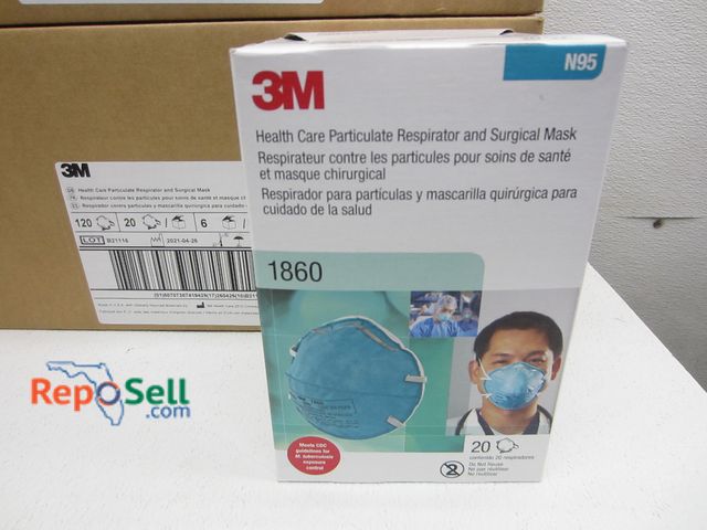 Lot 31-2241 - (240) 3M - N95 Masks; #1860; Expires 4/26/2026