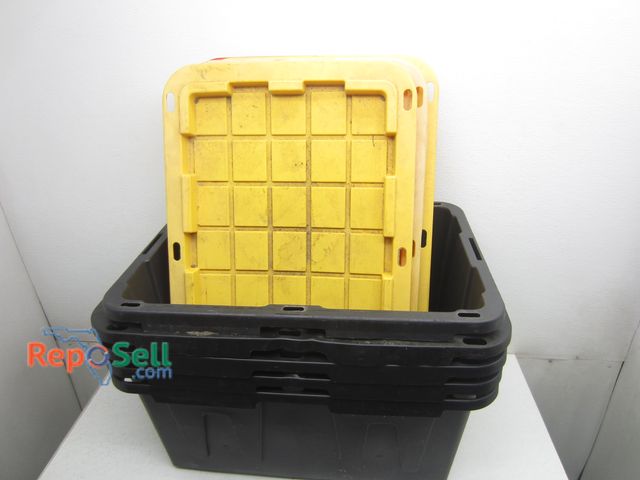 Lot 31-2433 - (5) Totes w/Lids, 27Gal