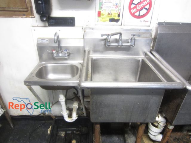 Lot 31-2054 A - (2) Stainless Steel Single Basin Sinks - Buyer Must Unhook and Cap - BRING TOOLS