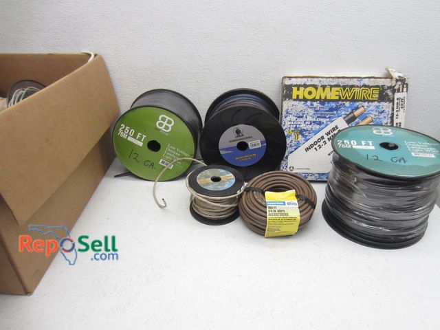 Lot 31-9405 - Lot of assorted wiring, speaker wire, outdoor 12g, indoor, coaxial, vinyl microtubing, etc.