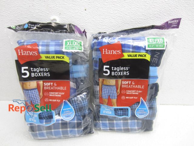 Lot 31-7352 - (10) New Hanes XL Tagless Boxers