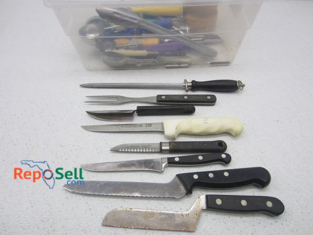 Lot 31-5534 - Culinary Knifes &amp; Misc. Kitchen Supplies: Chicago Cutlery Knife, Solingen, F. Dick, etc.