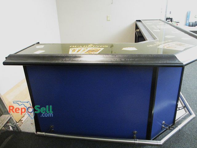 Lot 31-2105 - U-Shaped Wood One Piece Bar - Must Disassemble and Remove - 43"H x 26"W - Bring Tools/Labor