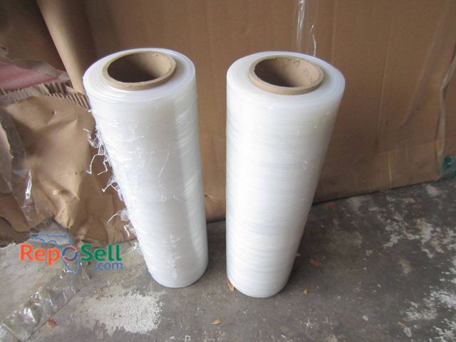 Lot 31-1279 - (2) Large Rolls Cellophane Stretch Wrap Film With Cardboard Cores