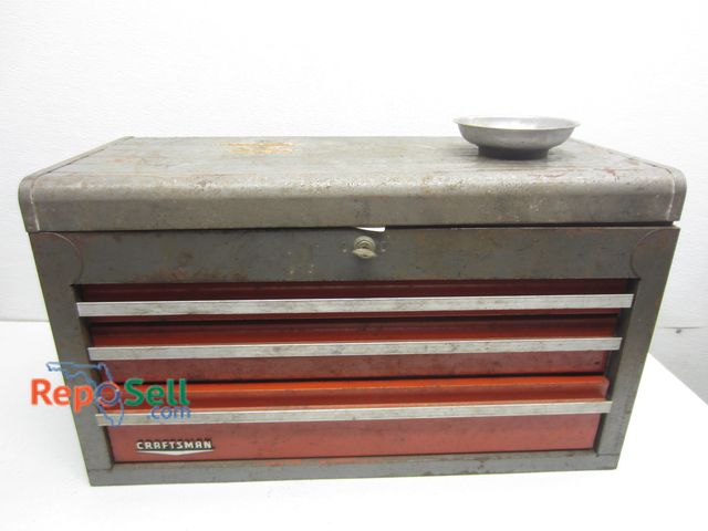 Lot 31-6108 - Craftsman Toolbox (With Key) &amp; Tools (26x12x15"): Sockets, Stanley/Craftsman Hand-Tools, etc.