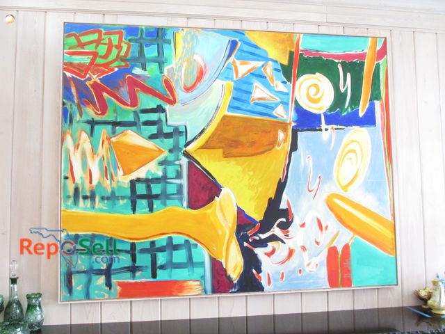 Lot 31-1383 - Painting 1995 William Turner "Curious Yellow" Framed Oil Painting on Canvas - 84" x 66"